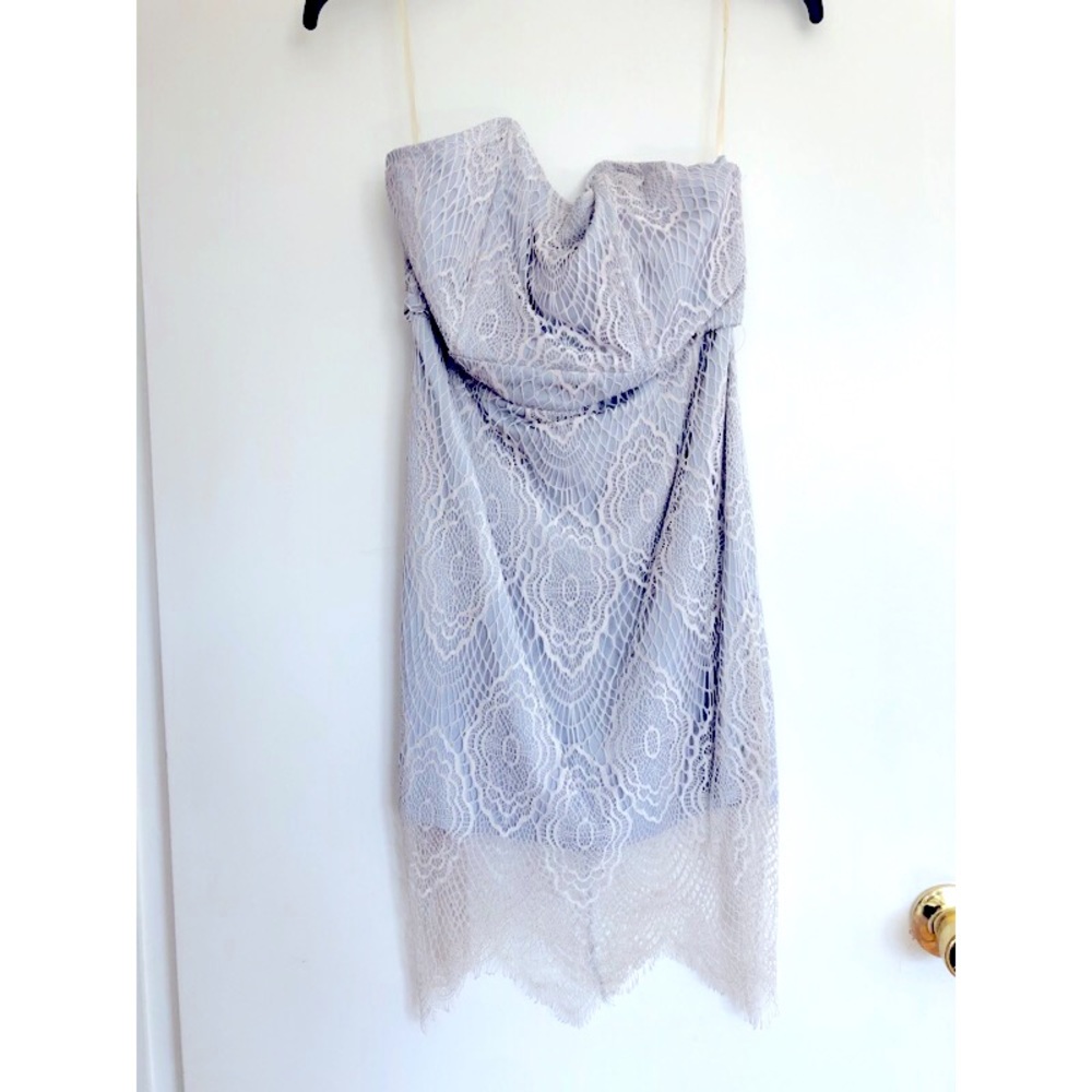 Lace Strapless Dress